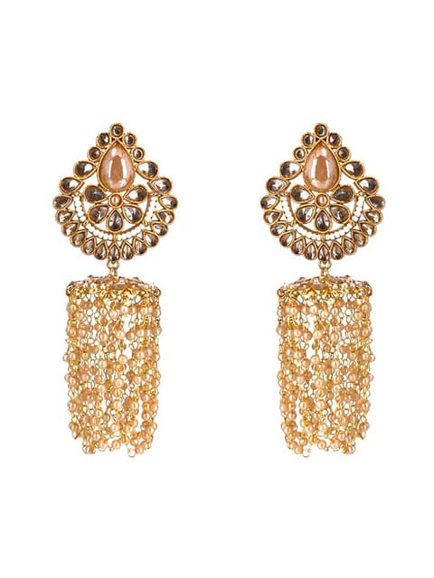 Reverse AD Earrings in Gold finish - CNB16144