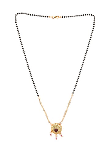 AD / CZ Single Line Mangalsutra in Gold finish - CNB10332