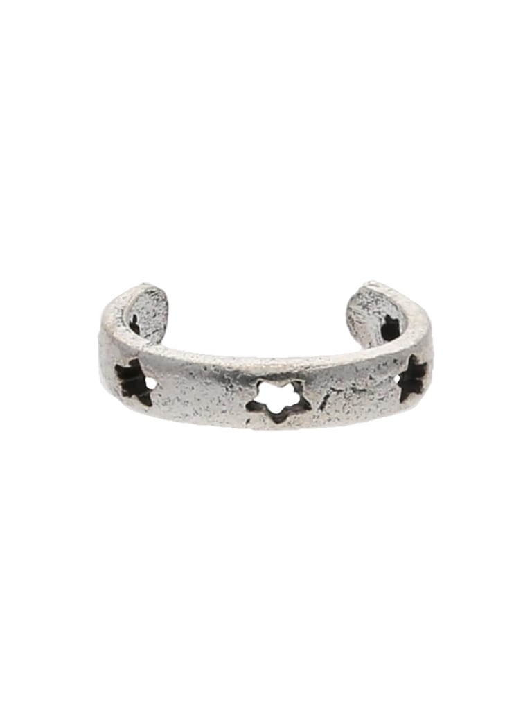 Traditional Toe Ring in Oxidised Silver finish - CNB19061
