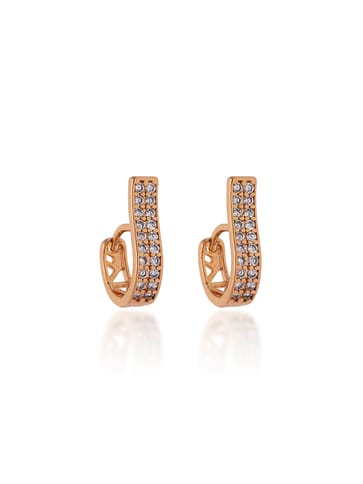 AD / CZ Bali type Earrings in Gold finish - CNB19194