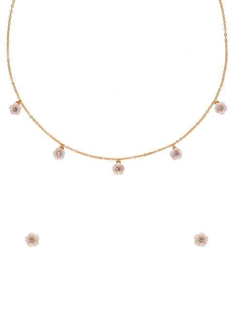 Western Necklace Set in Rose Gold finish - CNB29964