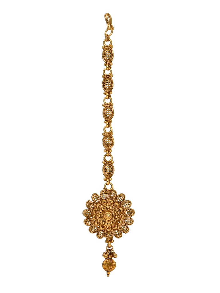 Antique Maang Tikka in Gold finish - CNB31171