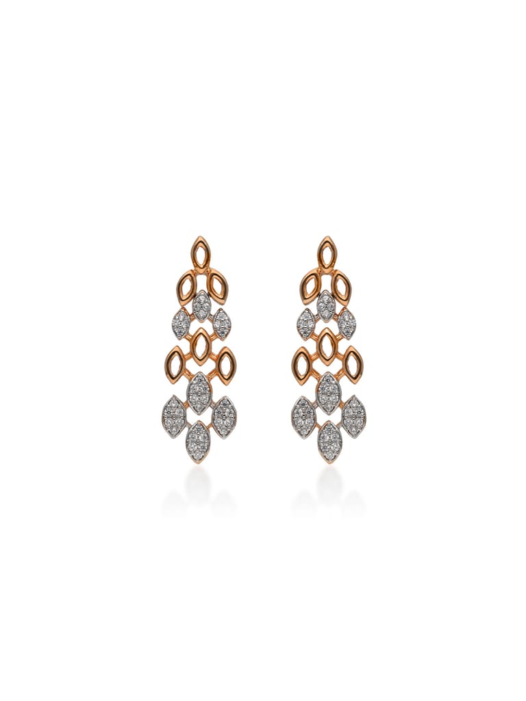 AD / CZ Earrings in Rose Gold finish - RRM7222RG