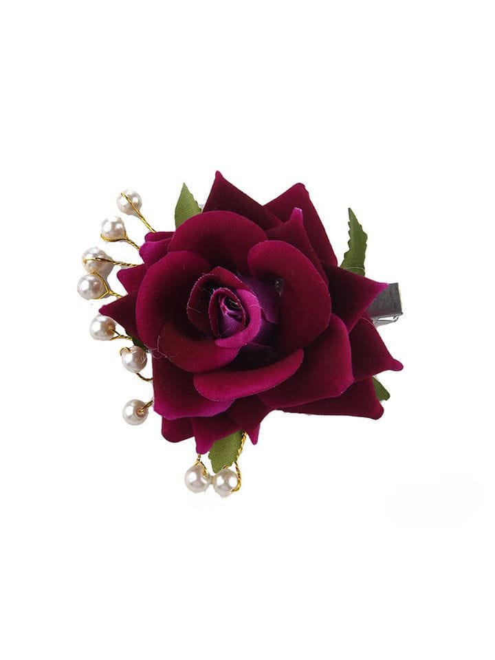 Floral / Flower Hair Clip in Purple color - CNB15960