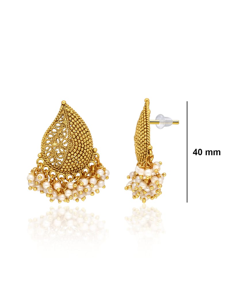 Antique Dangler Earrings in Gold finish - CNB35334