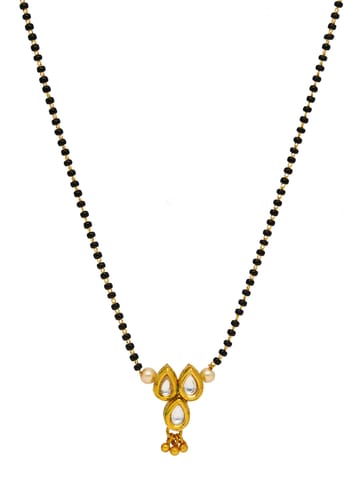 Kundan Single Line Mangalsutra in Gold finish - RCJ4503