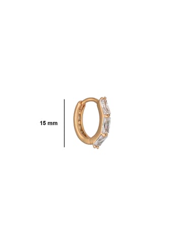 AD / CZ Bali / Hoops in Gold finish - CNB36640
