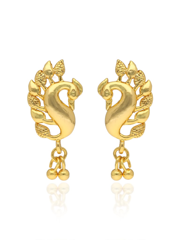 Traditional Forming Gold Dangler Earrings - PSR600