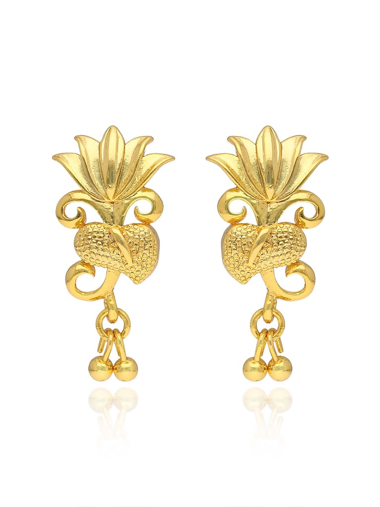 Traditional Forming Gold Dangler Earrings - PSR596
