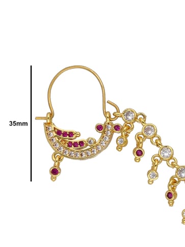 Traditional Nose Ring in Gold finish - PSR739