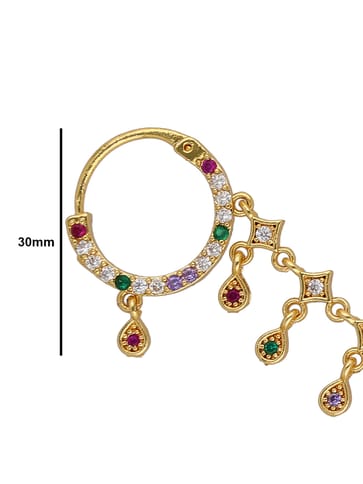 Traditional Nose Ring in Gold finish - PSR741