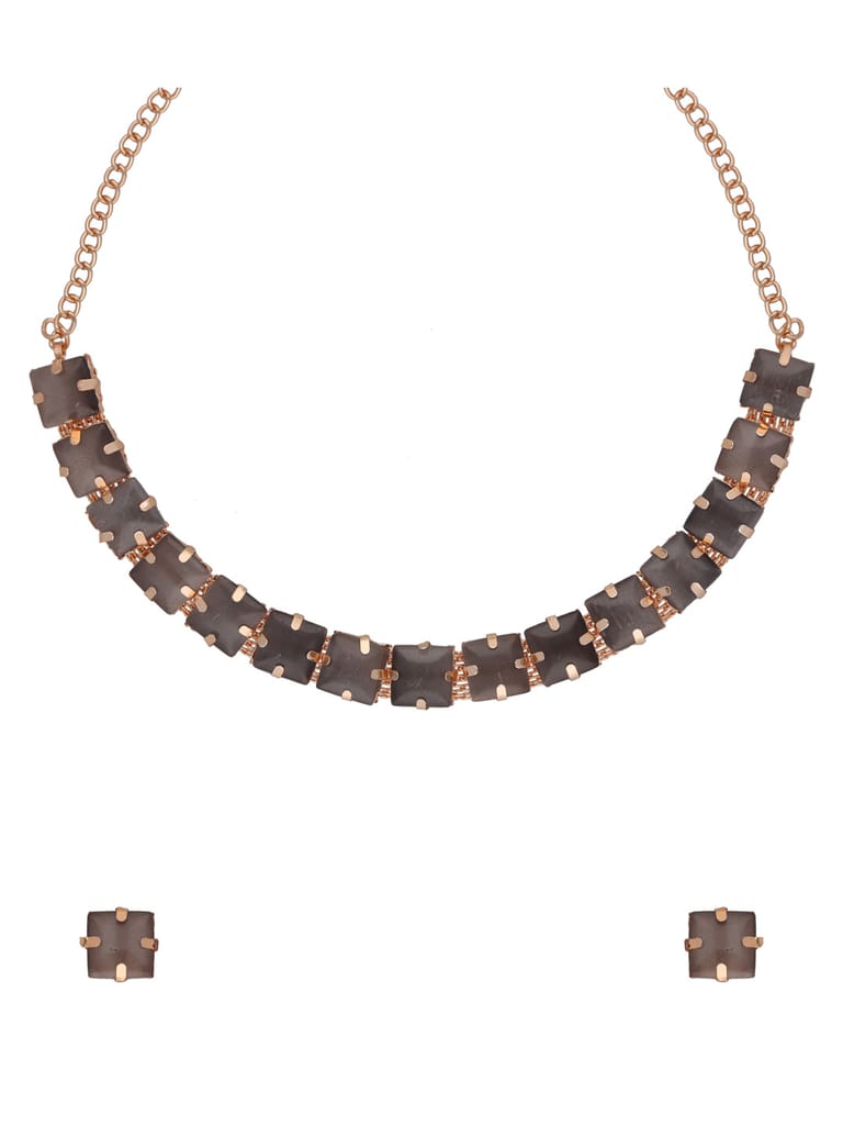 Western Necklace Set in Rose Gold finish - CNB34847