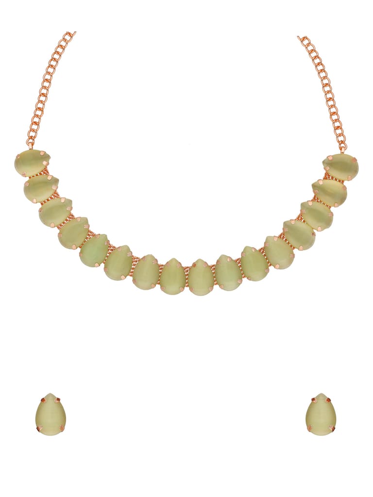 Western Necklace Set in Rose Gold finish - CNB34841