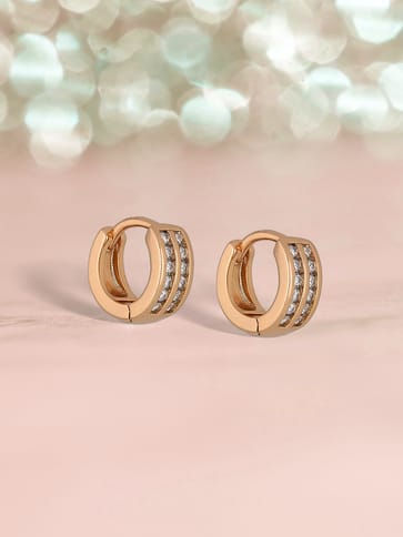 AD / CZ Bali / Hoops in Gold finish - CNB36597