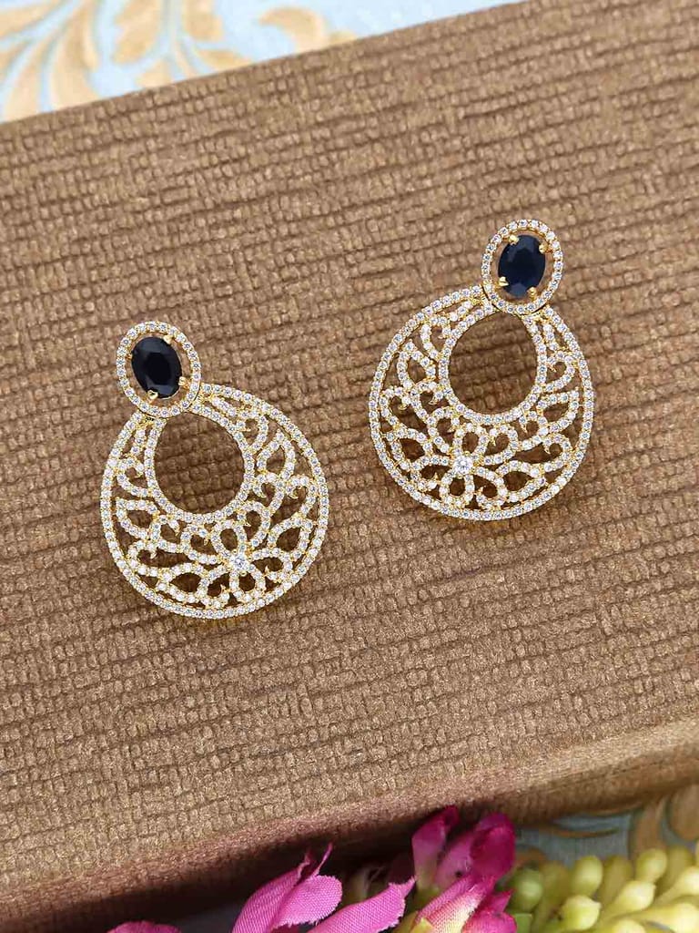 AD / CZ Earrings in Gold finish - CNB2735