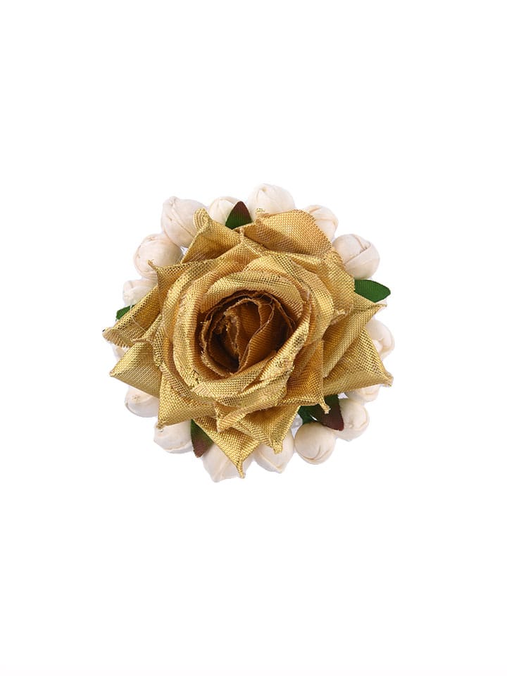 Floral / Flower U Pin in Gold finish - CNB15993
