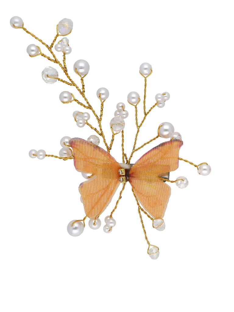 Fancy Hair Clip in Gold finish - CNB30375