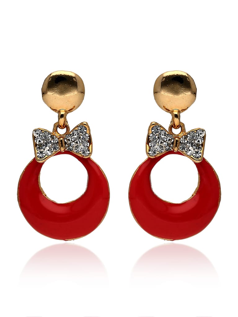 Meenakari Dangler Earrings in Gold finish - CNB41066