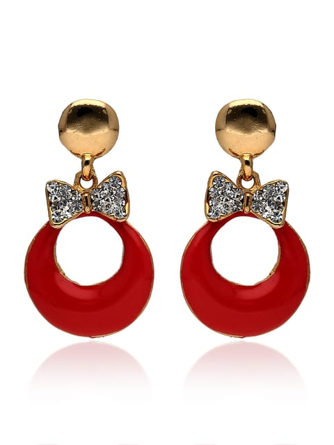 Meenakari Dangler Earrings in Gold finish - CNB41066