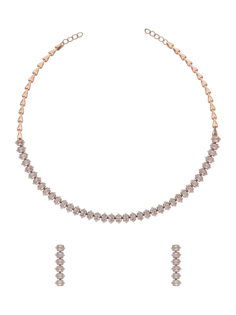 Western Necklace Set in Rose Gold finish - CNB23211