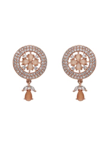 AD / CZ Pendant Set in Rose Gold finish - CNB26011