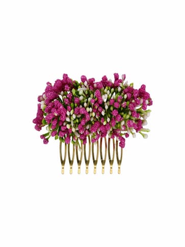 Floral / Flower Comb in Gold finish - CNB40127