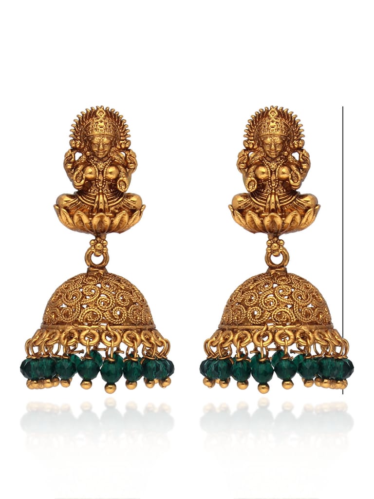 Temple Jhumka Earrings in Rajwadi finish - CNB41338
