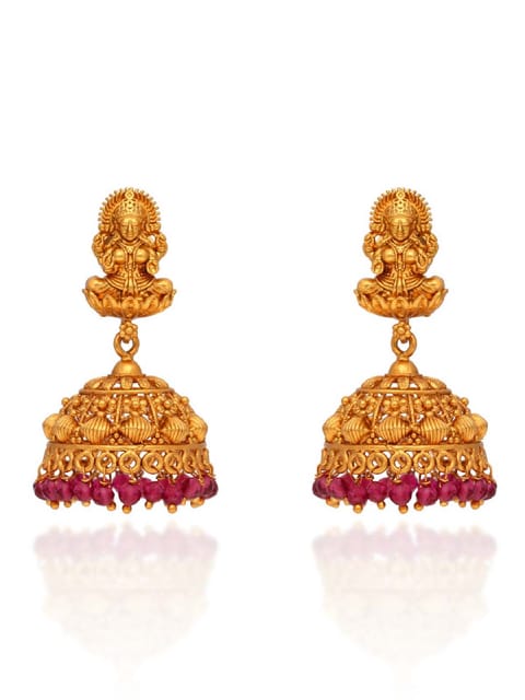 Temple Jhumka Earrings in Rajwadi finish - CNB31101