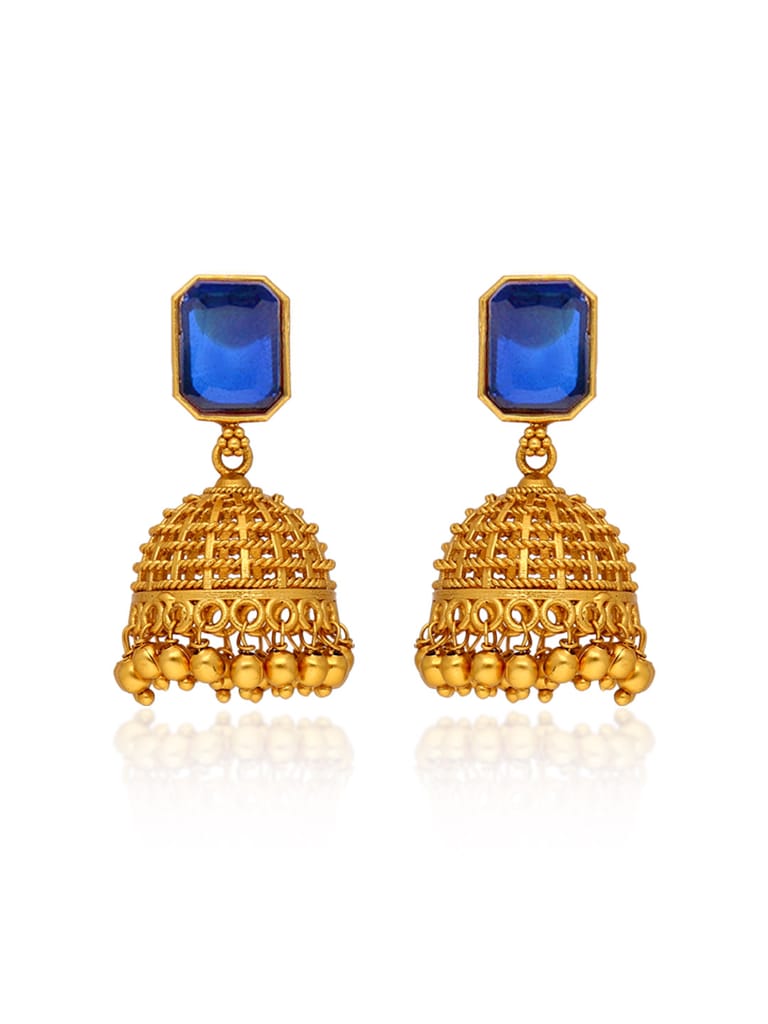 Antique Jhumka Earrings in Gold finish - CNB38992