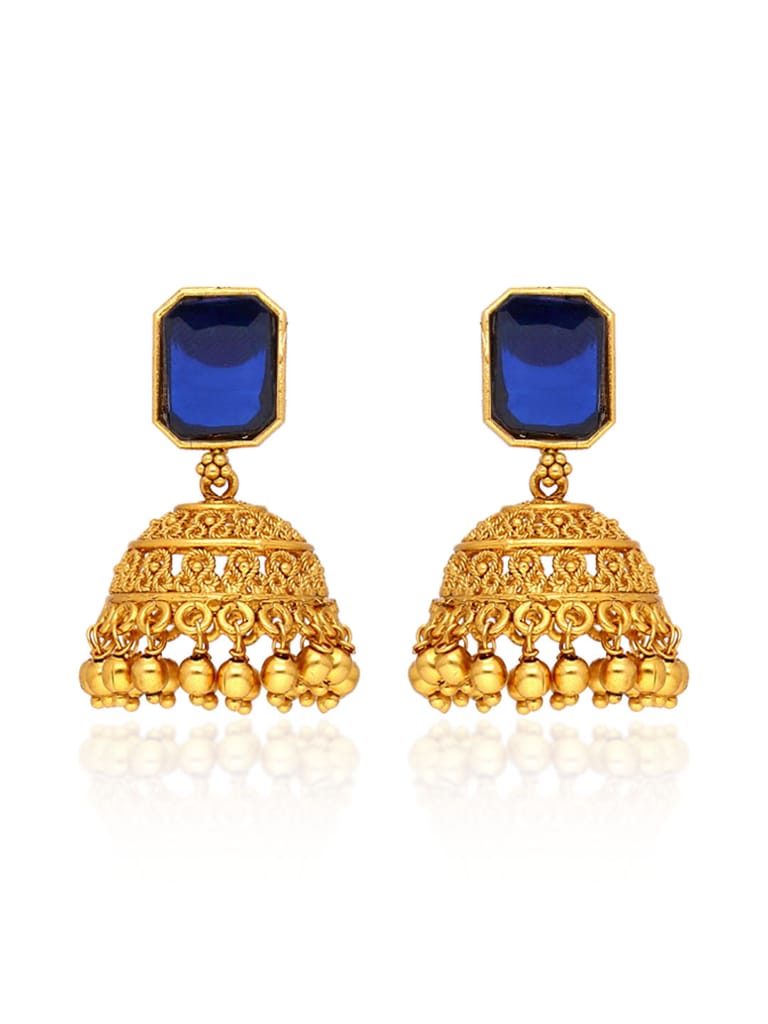 Antique Jhumka Earrings in Gold finish - CNB39010