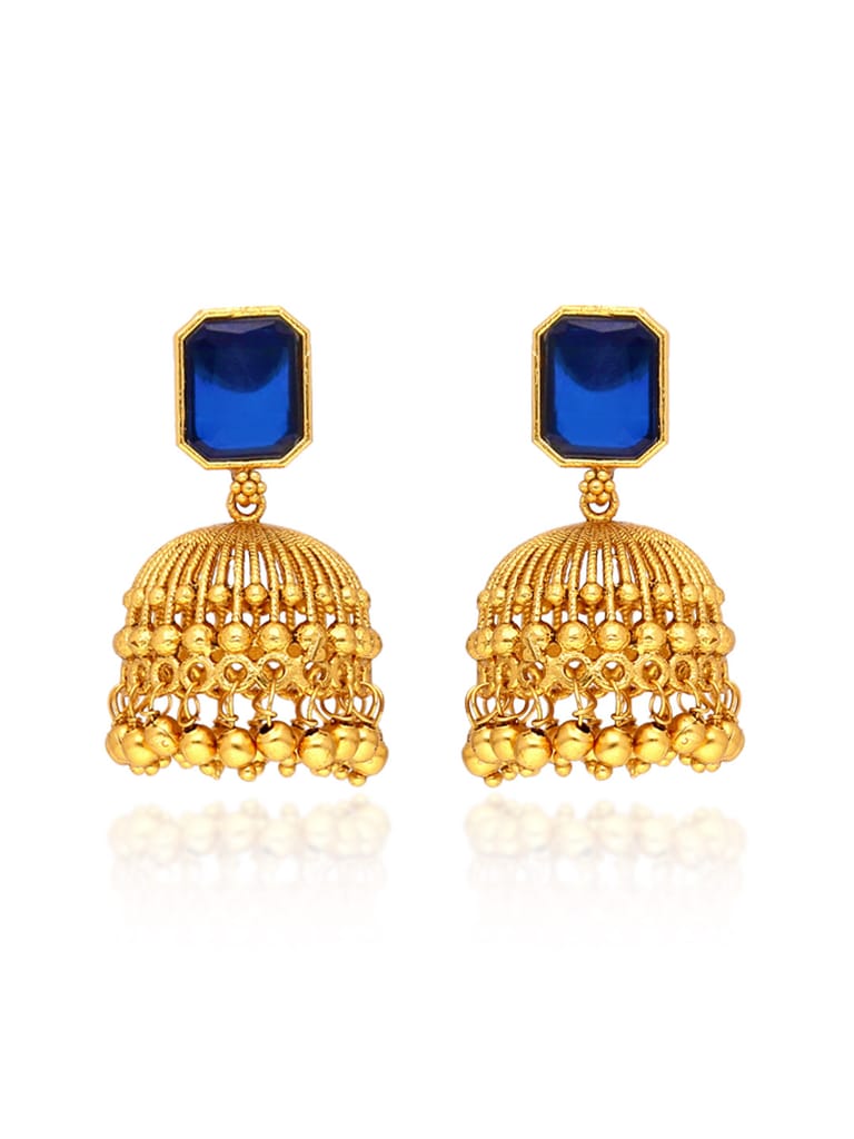 Antique Jhumka Earrings in Gold finish - CNB38993