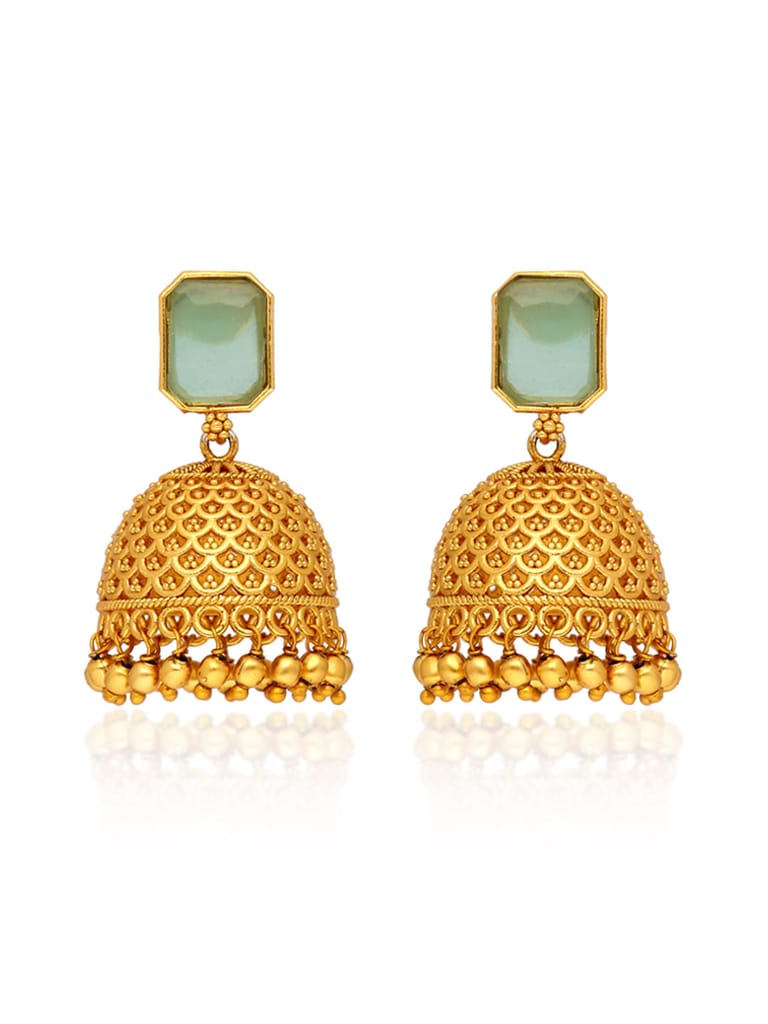 Antique Jhumka Earrings in Gold finish - CNB39030