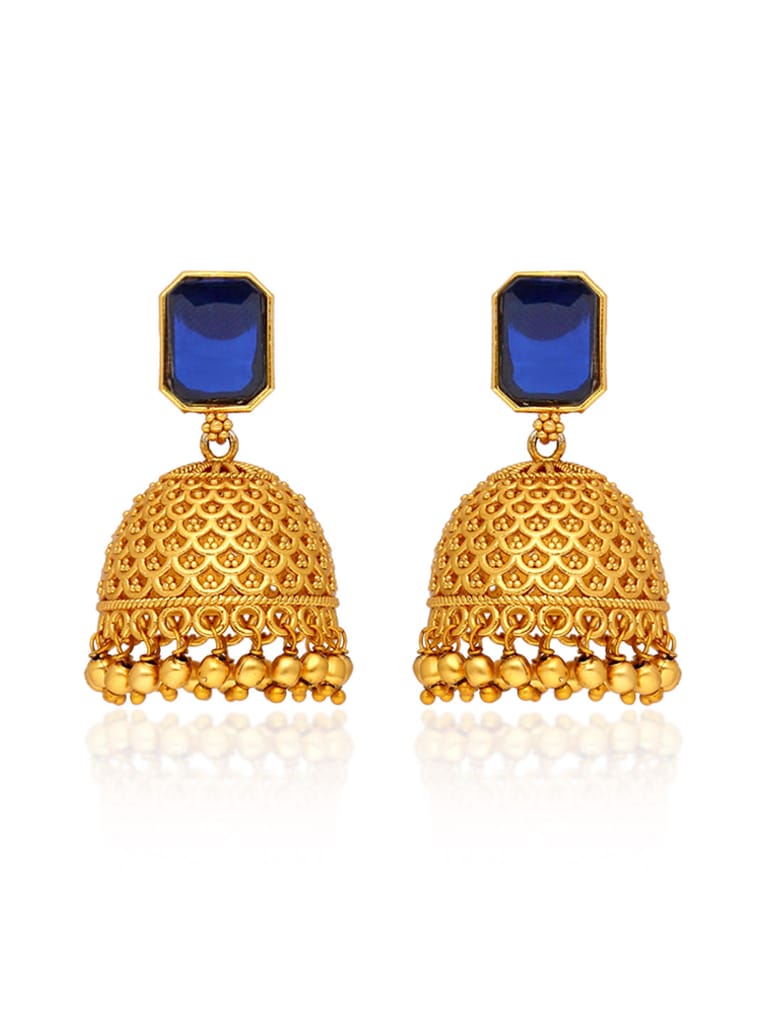 Antique Jhumka Earrings in Gold finish - CNB39031