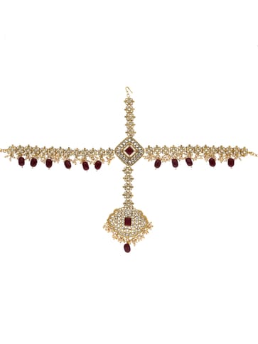 Kundan Matha Patti in Gold finish - CNB21978