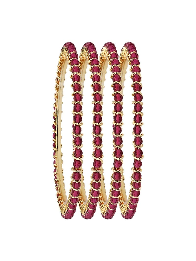 Crystal Bangles in Gold finish - CNB3149-2.4