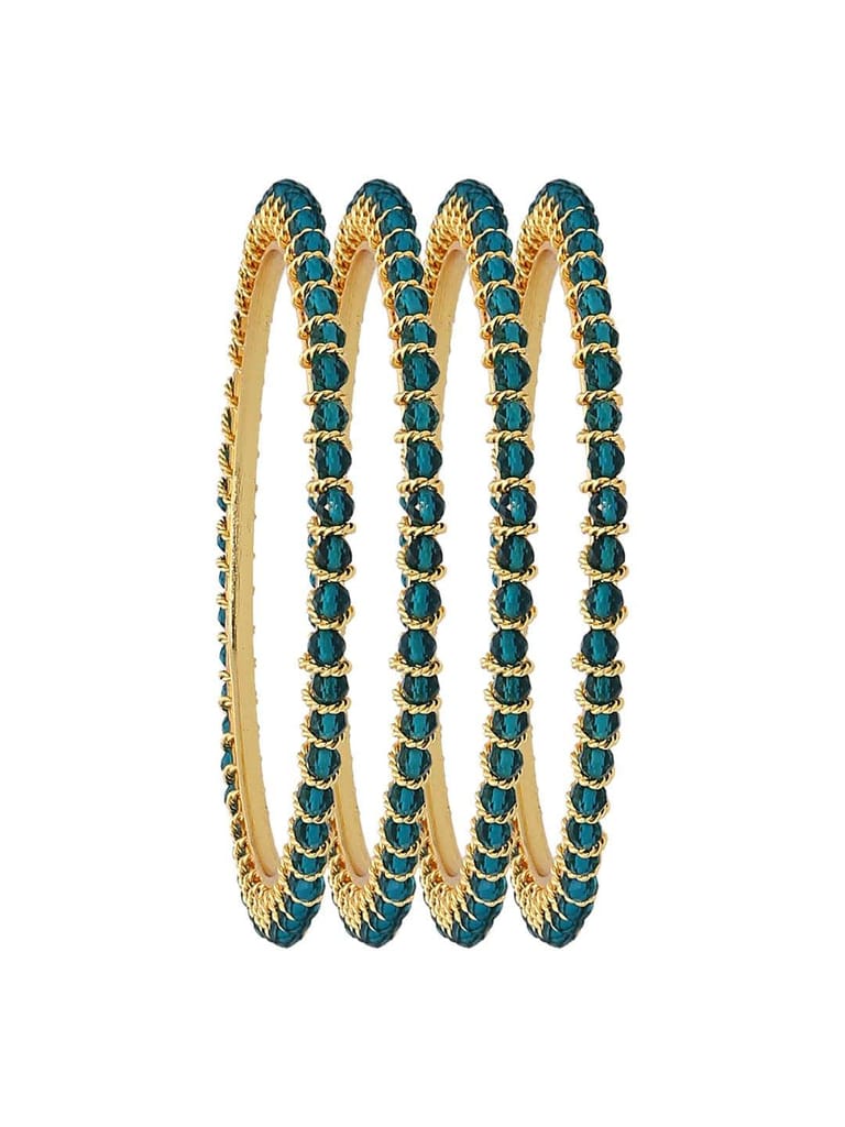 Crystal Bangles in Gold finish - CNB3140-2.10