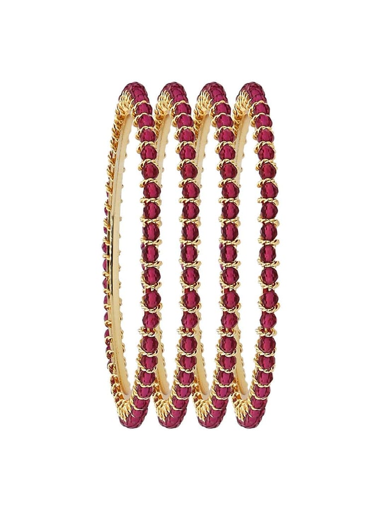 Crystal Bangles in Gold finish - CNB3150-2.6
