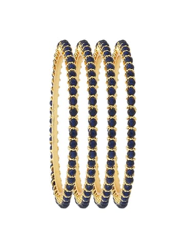 Crystal Bangles in Gold finish - CNB3158-2.10