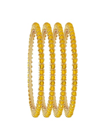 Crystal Bangles in Gold finish - CNB3126-2.6