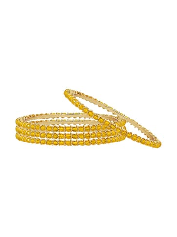 Crystal Bangles in Gold finish - CNB3128-2.10
