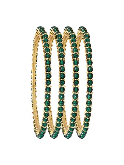 Crystal Bangles in Gold finish - CNB3144-2.6