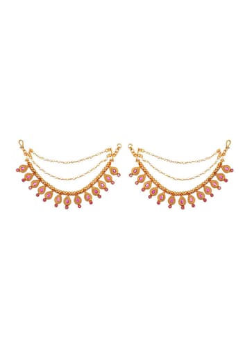 Temple Ear Chain in Gold finish - CNB2944