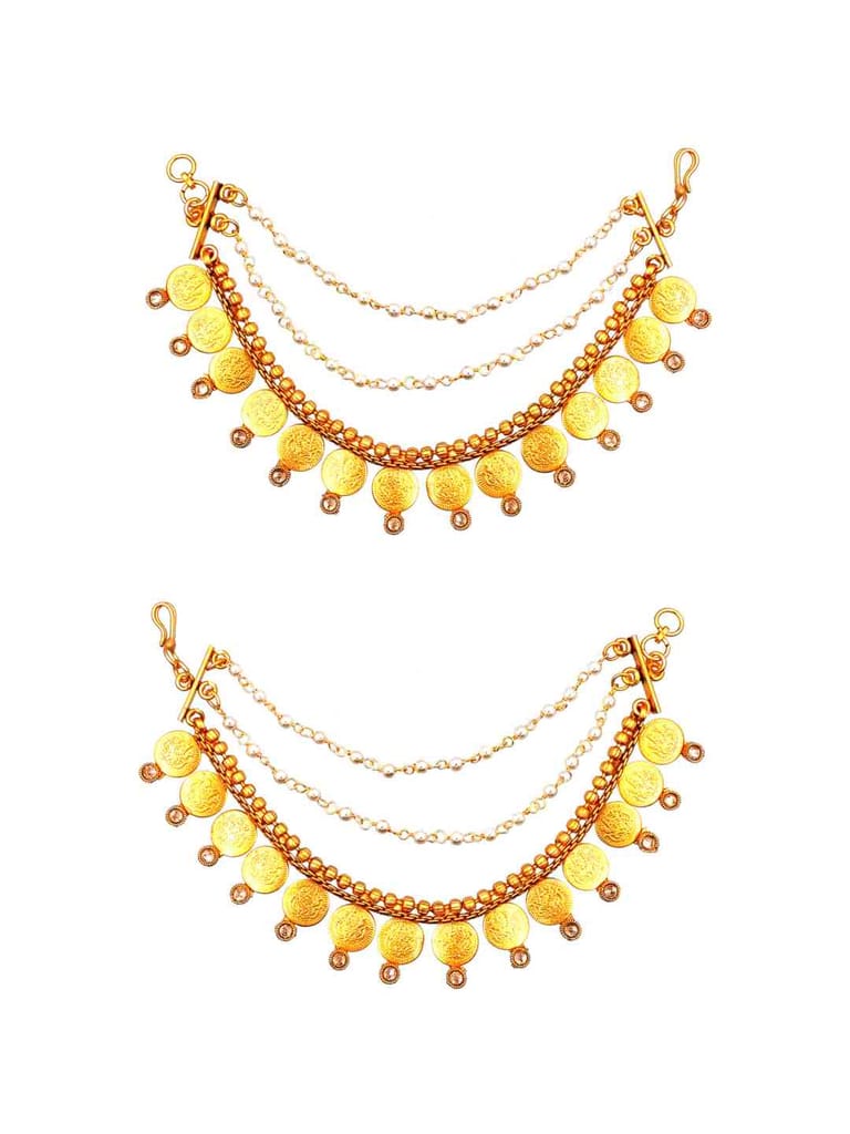 Temple Ear Chain in Gold finish - CNB2939