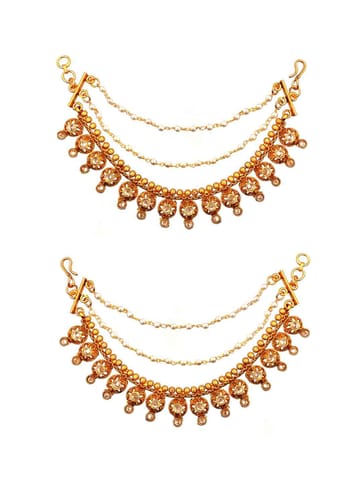 Temple Ear Chain in Gold finish - CNB2936