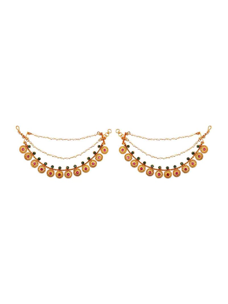 Temple Ear Chain in Gold finish - CNB2931