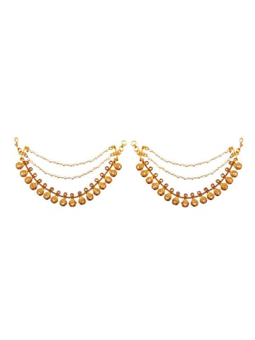 Temple Ear Chain in Gold finish - CNB2927