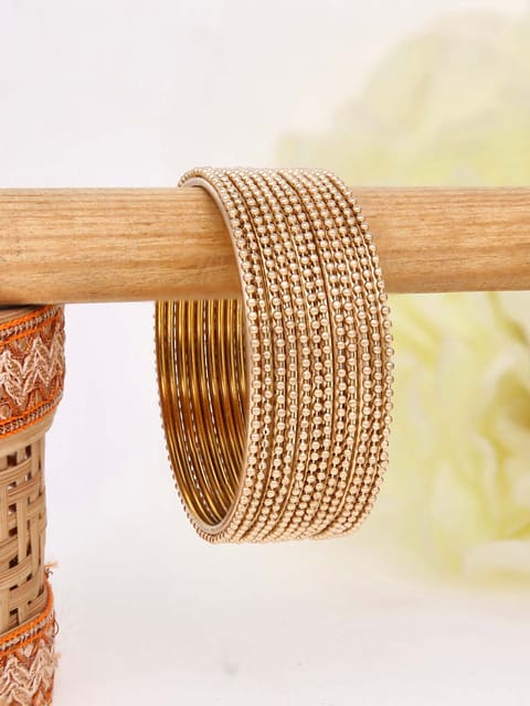 Metal Bangles in Gold finish - 906GO