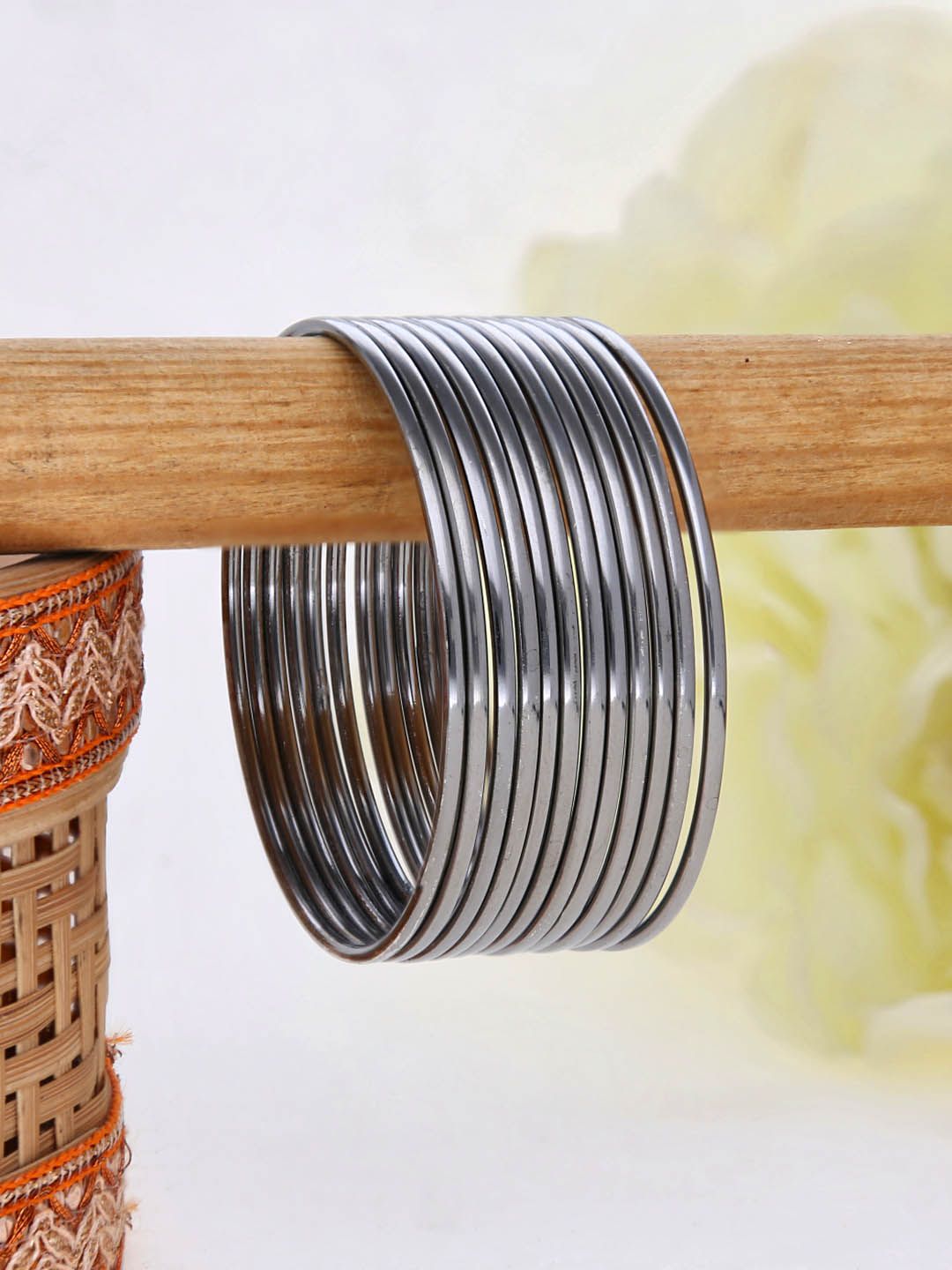 Metal Bangles in Black Rhodium finish - 1125BL