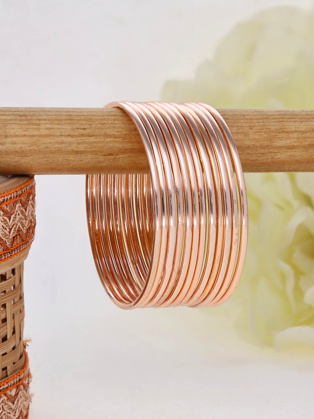 Metal Bangles in Rose Gold finish - 1125RG