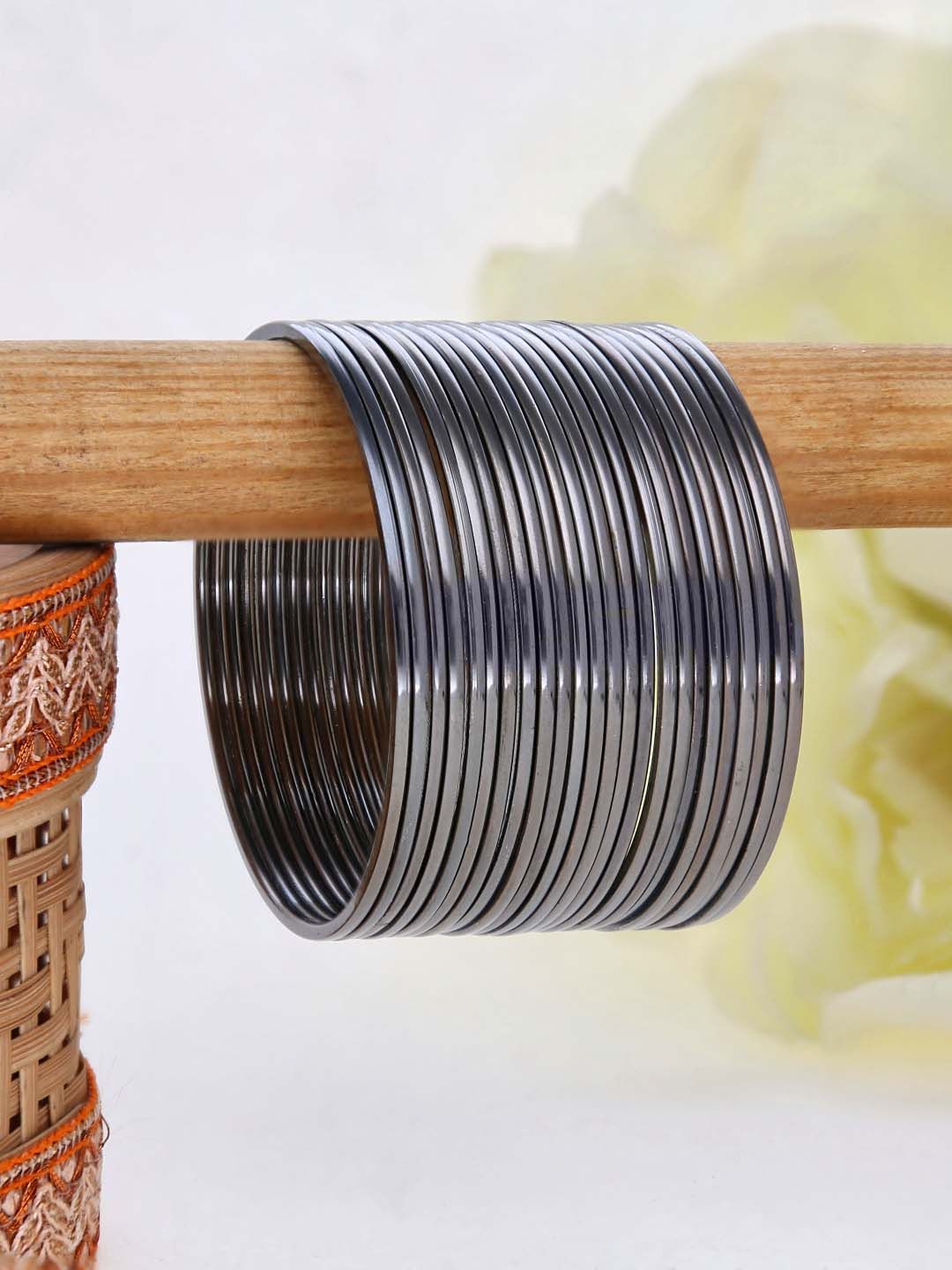 Metal Bangles in Black Rhodium finish - 1655BL